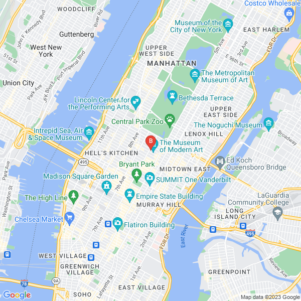 Skyline VIP Limo location map: 1330 6th Ave, New York, NY